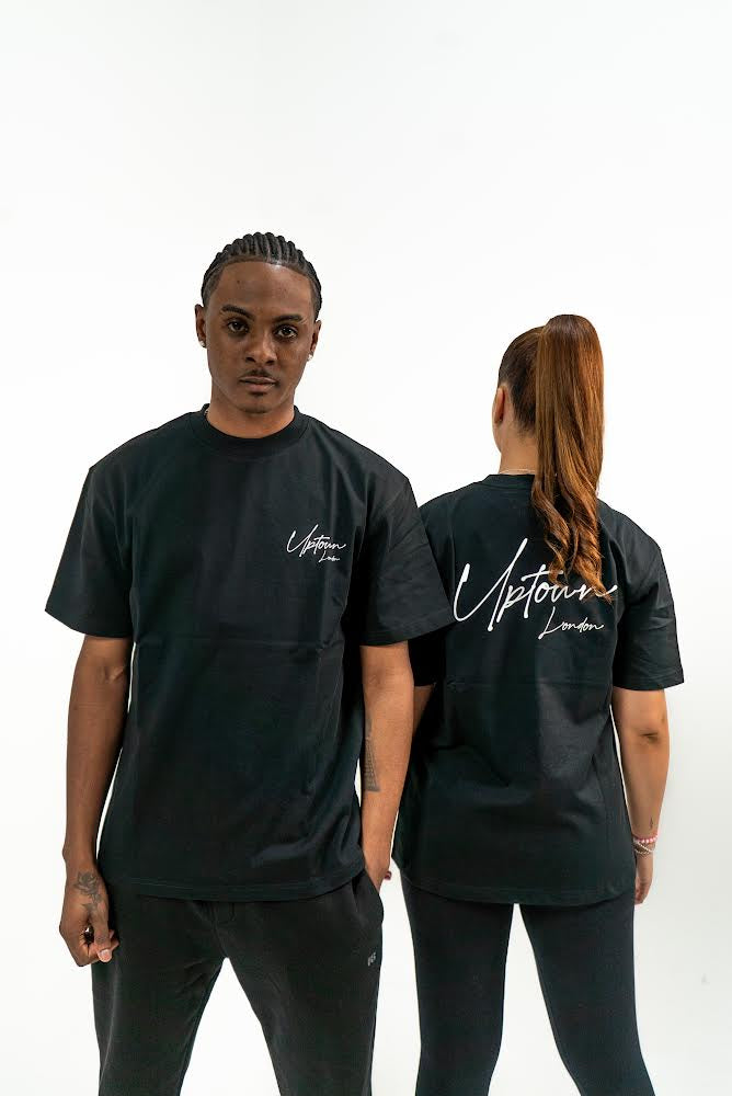 Uptown London Tee Black Signature Logo